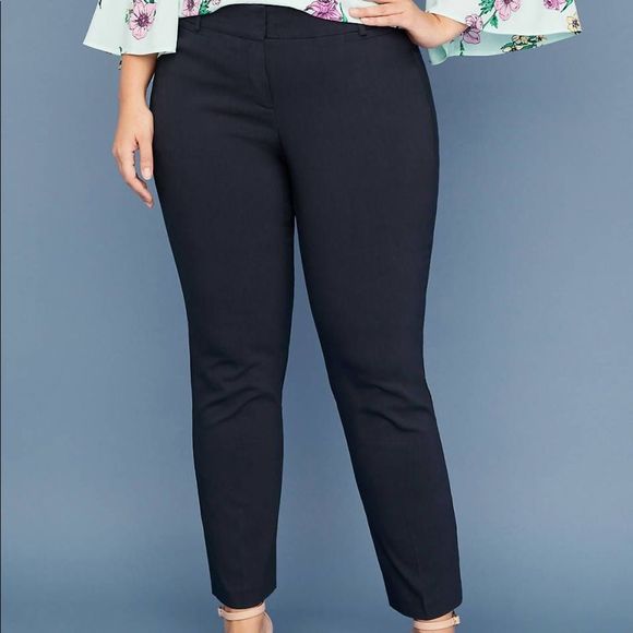 Lane Bryant Pants - Lane Bryant Curvy Allie Skinny Ankle Stretch Pants 26 Navy NWT